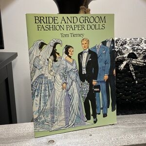 1990 Vintage Bride & Groom Uncut Paper Dolls!